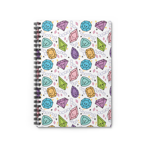 Rubies Pattern Spiral Notebook - Ruled Line