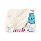 Rubies Pattern Sherpa Fleece Blanket