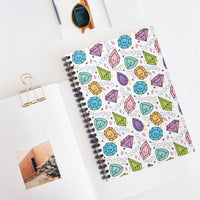 Rubies Pattern Spiral Notebook - Ruled Line